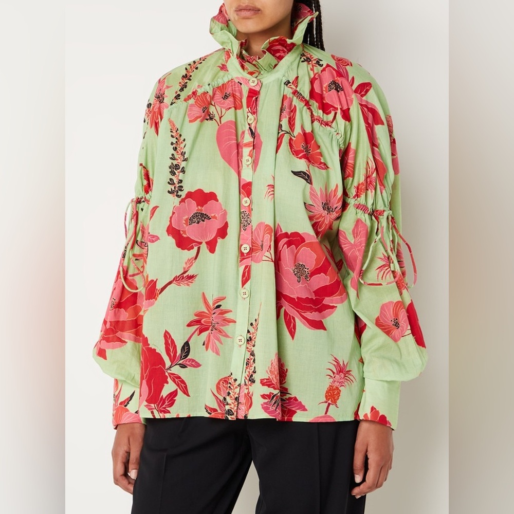 Farm Rio Fresh Garden Blouse